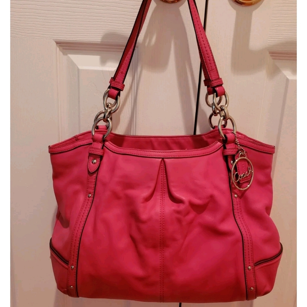 Coach Purse- Bright Pink